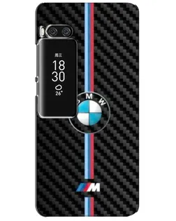 Чехол для Meizu Pro 7 Plus с картинкой «Эмблема BMW и карбон»