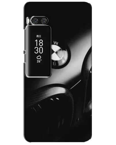 Чехол для Meizu Pro 7 Plus с картинкой «Эмблема BMW — макро»