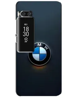 Чехол для Meizu Pro 7 Plus с картинкой «Логотип BMW — минимализм»