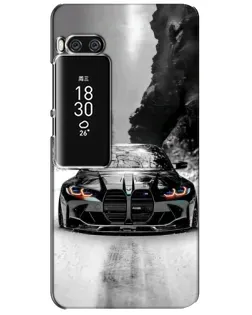Чехол для Meizu Pro 7 Plus с картинкой «BMW — акварельный дрифт»