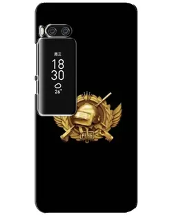 Чохол для Meizu Pro 7 Plus з картинкою «PUBG — помаранчевий градієнт»
