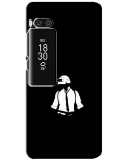 Чехол для Meizu Pro 7 Plus с картинкой «PUBG — белый шлем»