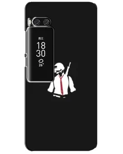Чехол для Meizu Pro 7 Plus с картинкой «PUBG — силуэт воина»