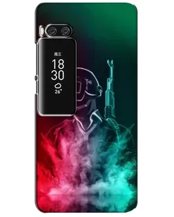 Чехол для Meizu Pro 7 Plus с картинкой «PUBG — огненный воин»