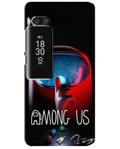 Чехол для Meizu Pro 7 Plus с картинкой «Красный импостер — макро» Чехол для Meizu Pro 7 Plus с картинкой «Красный импостер — макро»