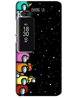 Чехол для Meizu Pro 7 Plus с картинкой «Команда Among Us»