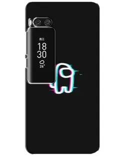 Чехол для Meizu Pro 7 Plus с картинкой «Among Us неон»