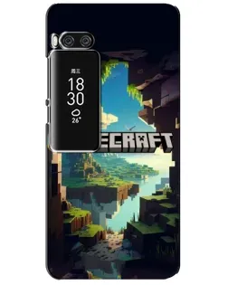 Чохол для Meizu Pro 7 Plus з картинкою «Печера Майнкрафт»