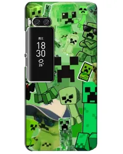 Чохол для Meizu Pro 7 Plus з картинкою «Кріпери Minecraft»