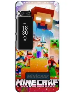 Чохол для Meizu Pro 7 Plus з картинкою «Minecraft герої гри»