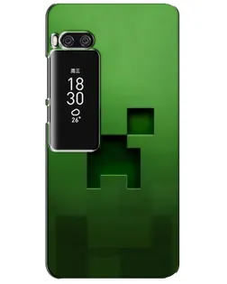 Чехол для Meizu Pro 7 Plus с картинкой «Крипер микро-дизайн»
