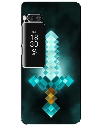 Чехол для Meizu Pro 7 Plus с картинкой «Алмазный меч неон» Чехол для Meizu Pro 7 Plus с картинкой «Алмазный меч неон»