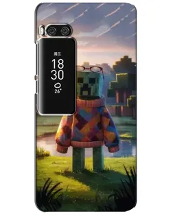 Чехол для Meizu Pro 7 Plus с картинкой «Крипер в свитере»