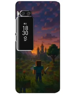 Чехол для Meizu Pro 7 Plus с картинкой «Стив у башни»