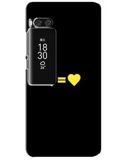 Чехол для Meizu Pro 7 Plus с картинкой «Сердце и Крест»