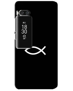 Чехол для Meizu Pro 7 Plus с картинкой «Символ рыбы Jesus»