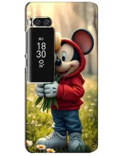 Чехол для Meizu Pro 7 Plus с картинкой «Микки с тюльпанами» Чехол для Meizu Pro 7 Plus с картинкой «Микки с тюльпанами»