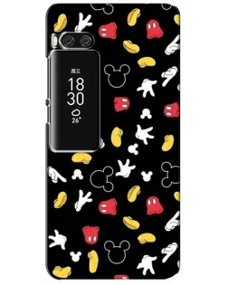 Чехол для Meizu Pro 7 Plus с картинкой «Графический принт лапок»