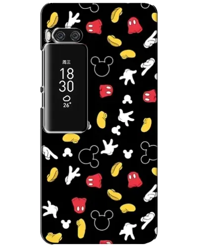 Чехол для Meizu Pro 7 Plus с картинкой «Графический принт лапок»