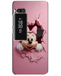 Чехол для Meizu Pro 7 Plus с картинкой «Минни сквозь стену»