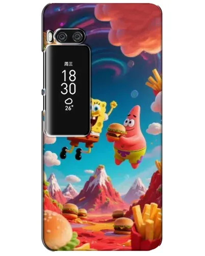 Чехол для Meizu Pro 7 Plus с картинкой «Космический фастфуд»