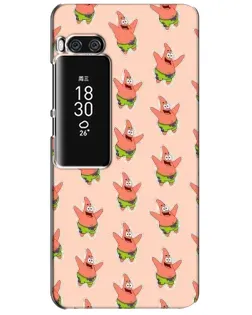 Чехол для Meizu Pro 7 Plus с картинкой «Патрик Стар паттерн»