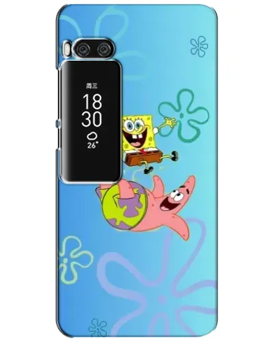 Чехол для Meizu Pro 7 Plus с картинкой «Спанч Боб и Патрик»