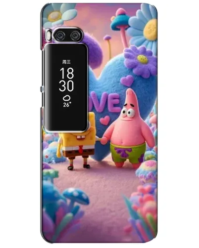 Чехол для Meizu Pro 7 Plus с картинкой «Губка Боб Патрик»