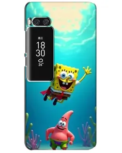 Чохол для Meizu Pro 7 Plus з картинкою «Спанч Боб під водою»