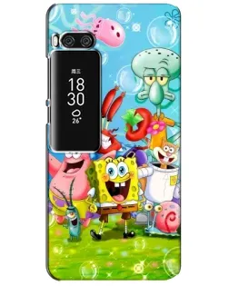 Чохол для Meizu Pro 7 Plus з картинкою «Губка Боб та друзі»