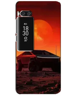 Чохол для Meizu Pro 7 Plus з картинкою «Cybertruck на Марсі»