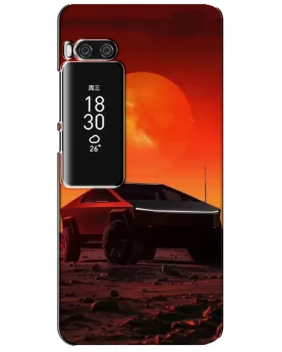 Чехол для Meizu Pro 7 Plus с картинкой «Cybertruck на Марсе»