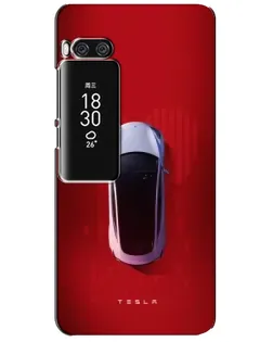 Чохол для Meizu Pro 7 Plus з картинкою «Tesla Top View»