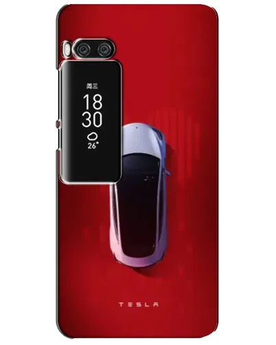 Чехол для Meizu Pro 7 Plus с картинкой «Tesla Top View»