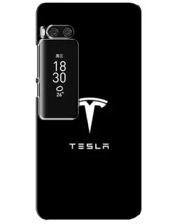 Чехол для Meizu Pro 7 Plus с картинкой «Tesla White Logo»