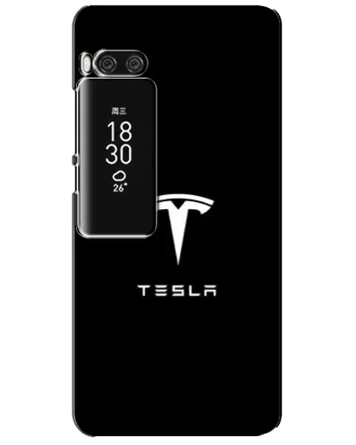 Чехол для Meizu Pro 7 Plus с картинкой «Tesla White Logo»