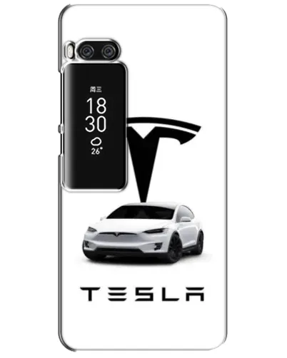Чехол для Meizu Pro 7 Plus с картинкой «Tesla White Style»