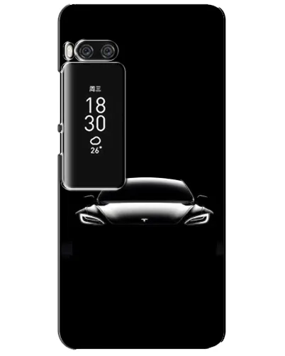 Чехол для Meizu Pro 7 Plus с картинкой «Фары Tesla Night»