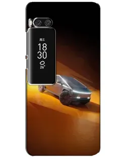 Чехол для Meizu Pro 7 Plus с картинкой «Cybertruck в пустыне»