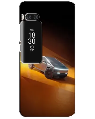Чехол для Meizu Pro 7 Plus с картинкой «Cybertruck в пустыне»