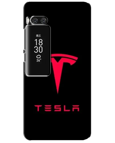 Чехол для Meizu Pro 7 Plus с картинкой «Tesla Red Logo»