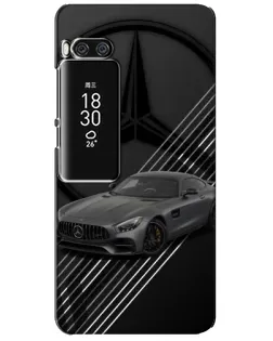 Чохол для Meizu Pro 7 Plus з картинкою «Mercedes AMG — графіка»