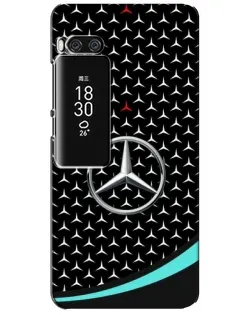 Чохол для Meizu Pro 7 Plus з картинкою «Mercedes — бірюзовий акцент»