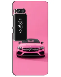 Чохол для Meizu Pro 7 Plus з картинкою «Рожевий Mercedes AMG»