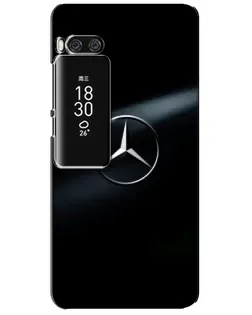 Чохол для Meizu Pro 7 Plus з картинкою «Mercedes на металі»