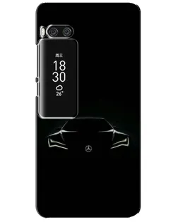 Чохол для Meizu Pro 7 Plus з картинкою «Mercedes — силует авто»