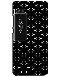 Чохол для Meizu Pro 7 Plus з картинкою «Mercedes паттерн зірок»