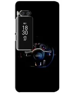 Чохол для Meizu Pro 7 Plus з картинкою «Салон Audi — кермо»