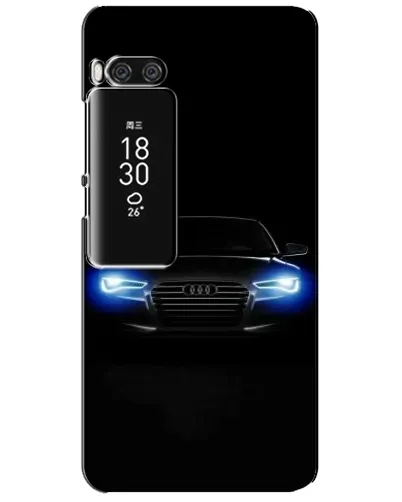 Чехол для Meizu Pro 7 Plus с картинкой «Audi в неоне»