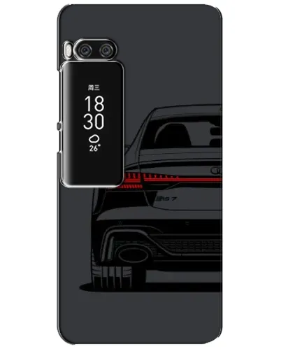 Чехол для Meizu Pro 7 Plus с картинкой «Задняя часть Audi — арт»